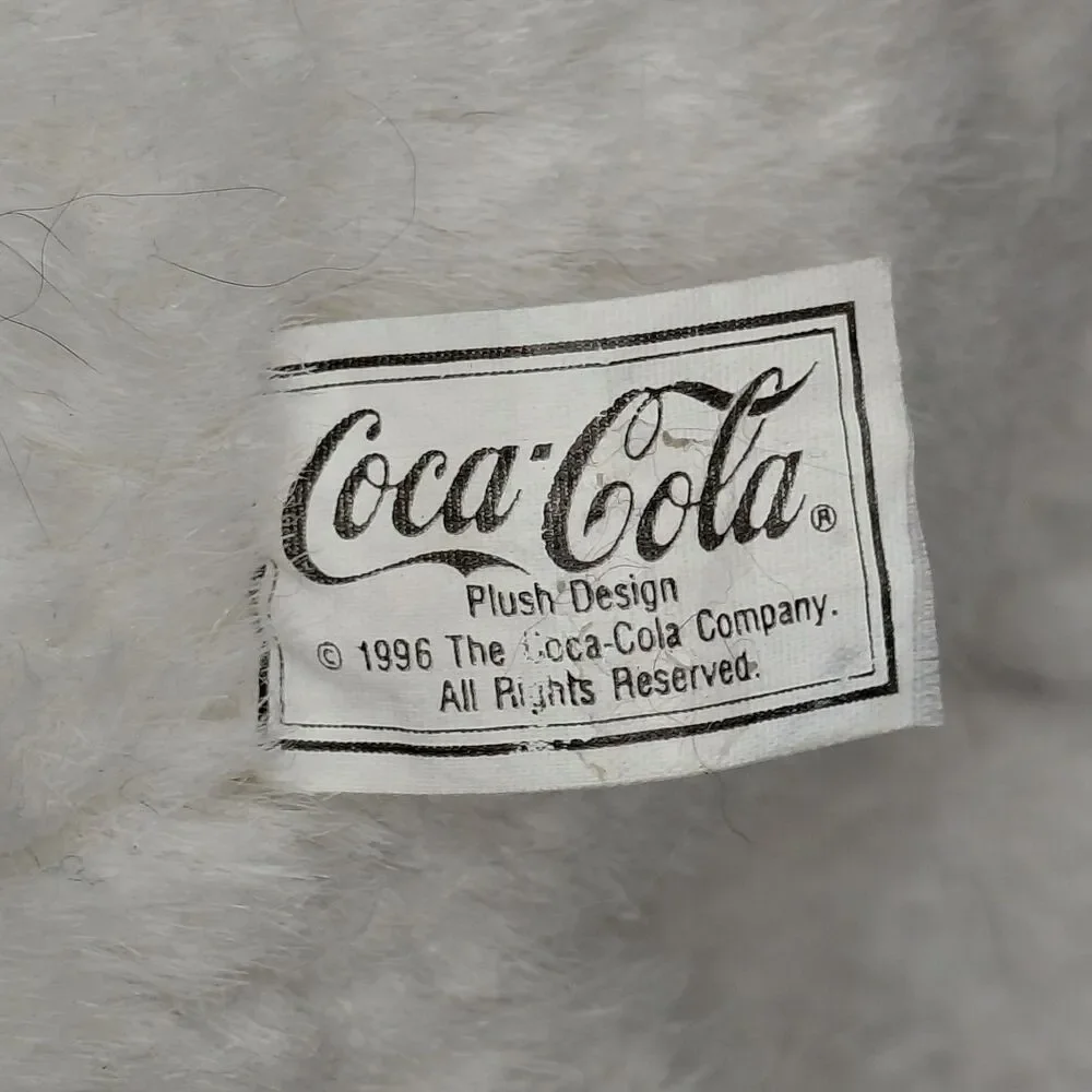 Vintage 1993 Coca-Cola Christmas Polar Bear Plush 7